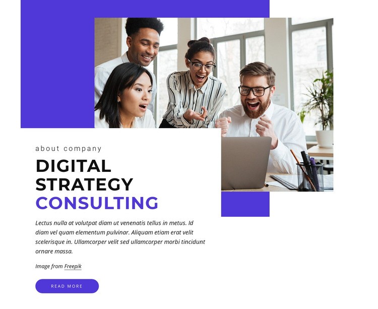 Digital consulting Homepage Design