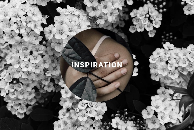 Inspiration in floral Homepage Design