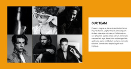 Gallery With Team - HTML Template Code