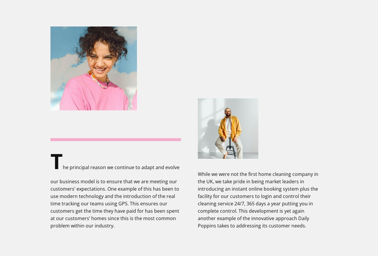 Tips for fashionistas One Page Template