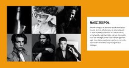 Świetny Projekt Strony Internetowej Dla Galeria Z Zespołem