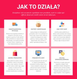 Międzynarodowa Wysyłka Szablon Responsywny HTML5