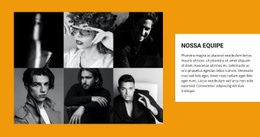 Galeria Com Equipe - Modelo HTML5 Pronto Para Usar