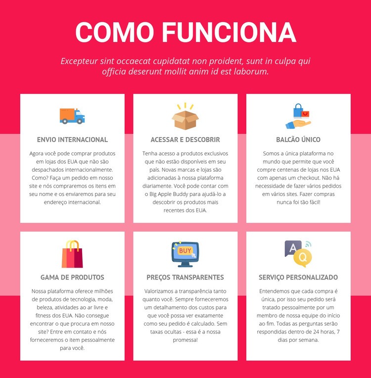 Envio internacional Modelo HTML5