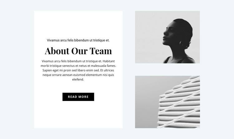 About the design team Squarespace Template Alternative