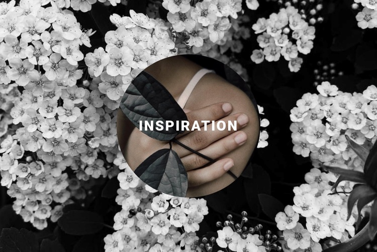 Inspiration i blommigt CSS -mall
