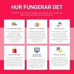 Internationell Frakt - Responsiv HTML-Mall