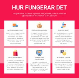 Internationell Frakt - Färdigt Webbplatstema
