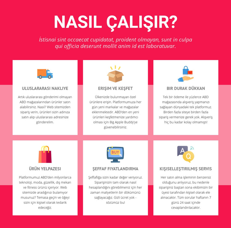 Uluslararası nakliye HTML Şablonu