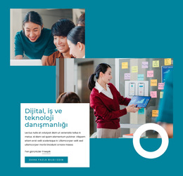 Teknoloji Danışmanlığı Web Sitesi Şablonu