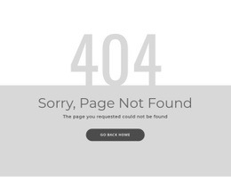 Šablona Chybové Stránky 404