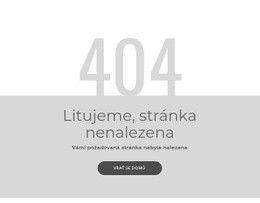 Šablona Chybové Stránky 404