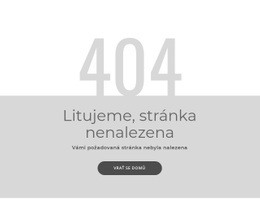 Šablona Chybové Stránky 404