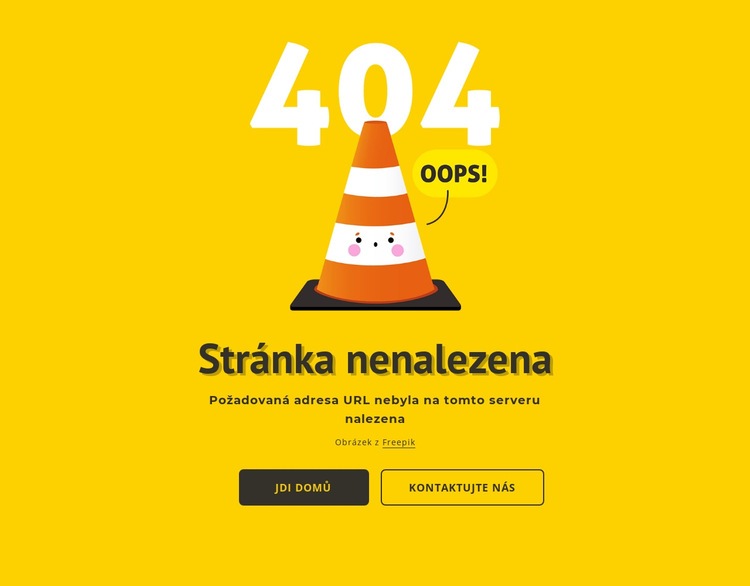 Stránka Design 404 Téma WordPress