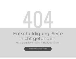 404 Fehlerseitenvorlage