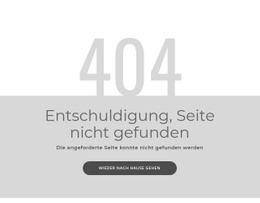 404 Fehlerseitenvorlage