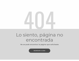 Plantilla De Página De Error 404 Constructor Joomla