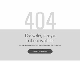 Modèle De Page D'Erreur 404