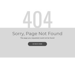 404 Error Page Template