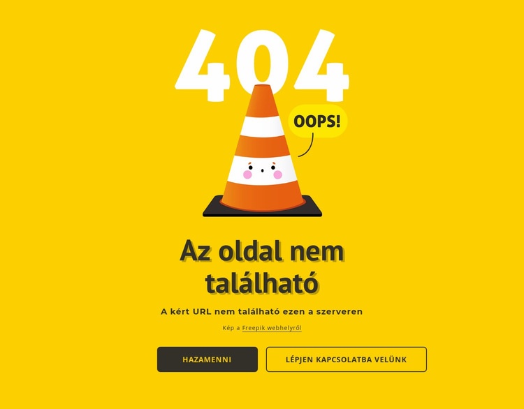 Design 404 oldal HTML Sablon