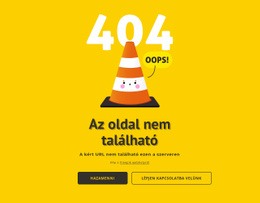 Reszponzív Websablon A Következőhöz: Design 404 Oldal