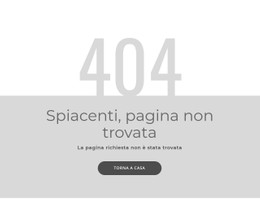 Modello Di Pagina Di Errore 404
