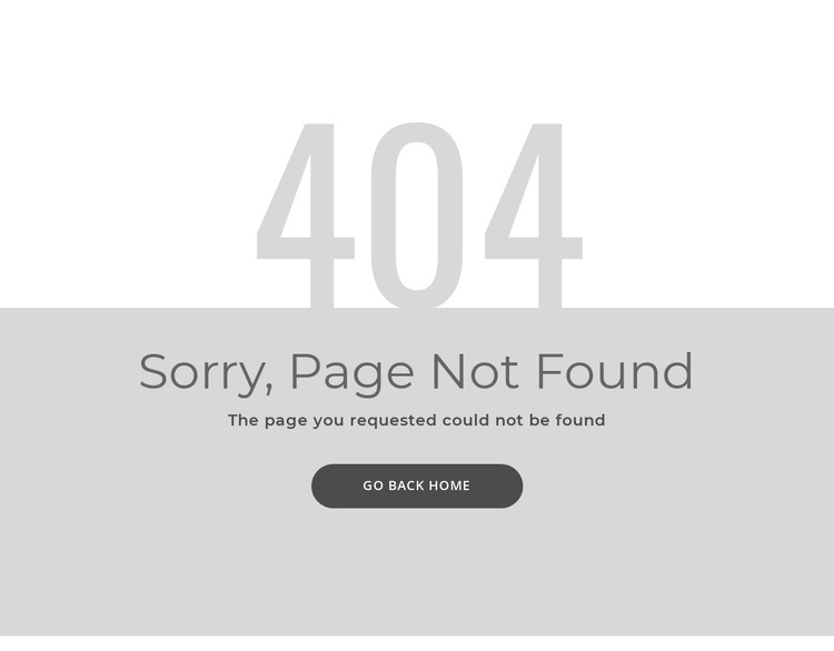 404 error page template Joomla Template