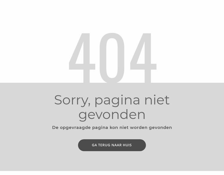 404-foutpaginasjabloon Bestemmingspagina