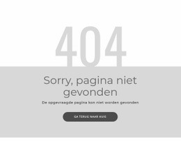 404-Foutpaginasjabloon Multifunctioneel