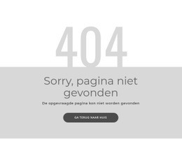 404-Foutpaginasjabloon