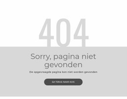 404-Foutpaginasjabloon