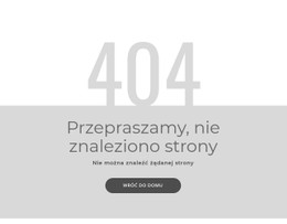 Szablon Strony Błędu 404
