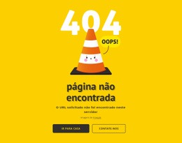 Página De Design 404 Layout Da Web