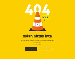 Design 404 Sida E-Handelswebbplats