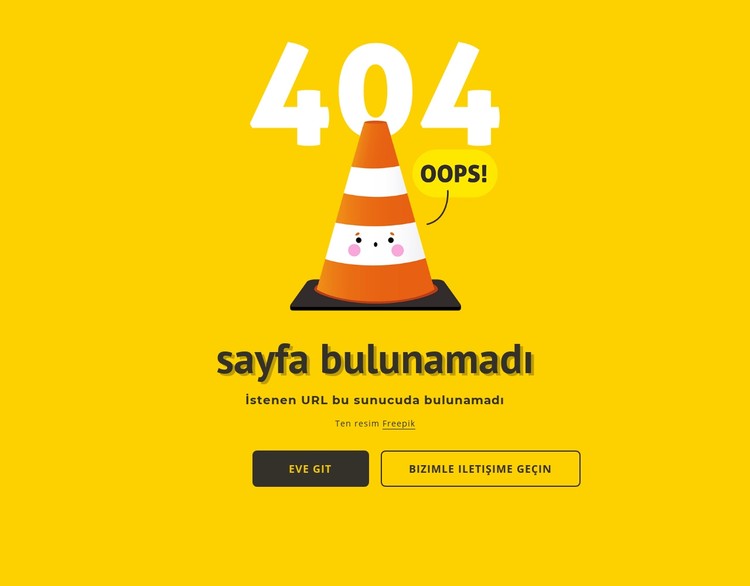 404 sayfa tasarla CSS Şablonu