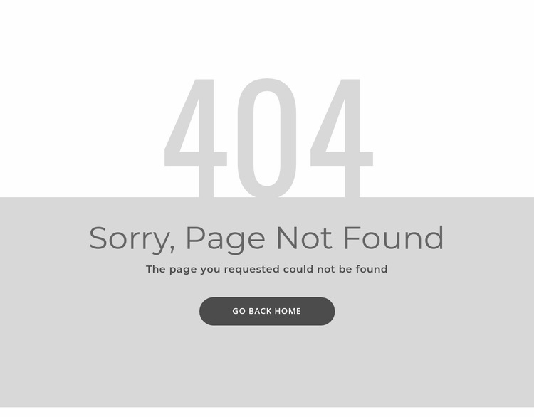 404 error page template Website Builder Templates