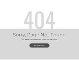 404 Error Page Template