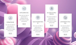 Funktionen Auf Abstraktem Hintergrund - Kostenlose Zielseite, Vorlage HTML5