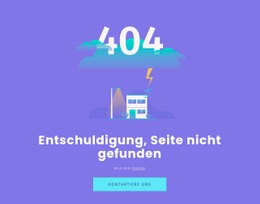 Mehrzweck-Website-Design Für 404 Nicht Gefundene Nachricht