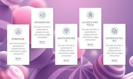 Funktionen Auf Abstraktem Hintergrund - Modernes Website-Design