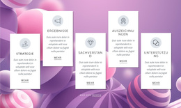 Kreativstes WordPress-Theme Für Funktionen Auf Abstraktem Hintergrund