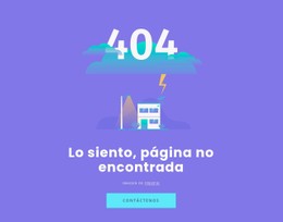 Diseño De Sitio Web Para 404 Mensaje No Encontrado
