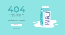 Plantilla De Una Página Para Página De Error 404 De La Creatividad