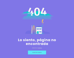 404 Mensaje No Encontrado - Plantilla Web