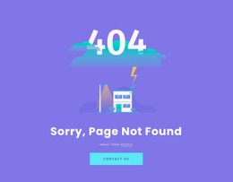 404 Not Found Message - Professional Html Code