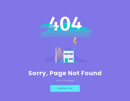 Free Download For 404 Not Found Message Html Template