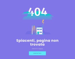 Progettazione Di Siti Web Multiuso Per 404 Messaggio Non Trovato