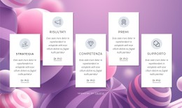 Funzionalità Su Sfondo Astratto Modello Di Modulo CSS