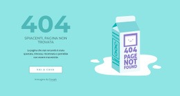 Pagina Di Errore 404 Creativa: Modello HTML5 Di Facile Utilizzo