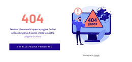 Caratteri, Colori E Grafica Personalizzati Per Modello Di Errore 404